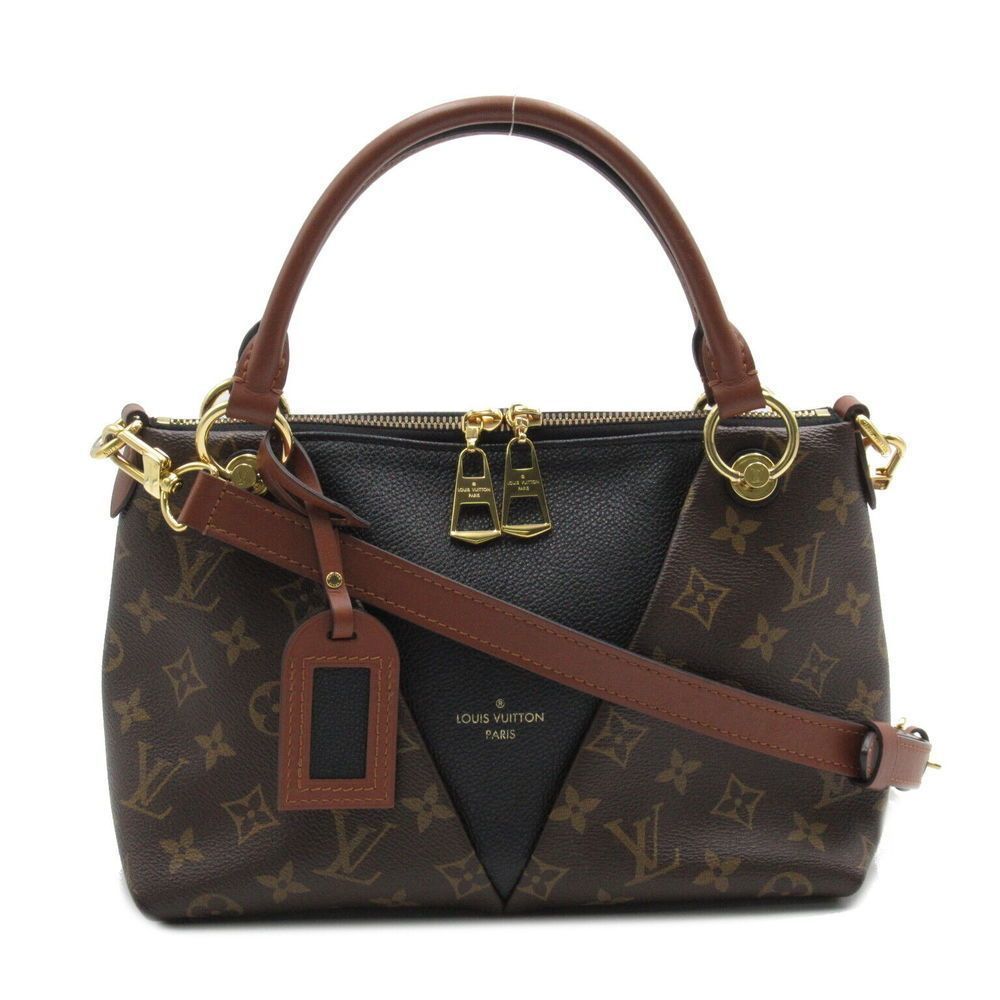 Louis Vuitton V Tote BB ShoulderBag Monogram canvas Black